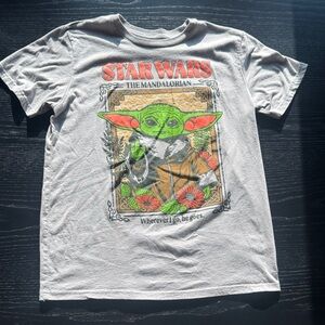Star Wars The Mandalorian Gray T-Shirt